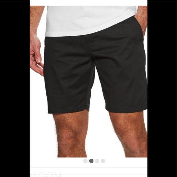 NEW⭐️VOLCOM Mens SHORTS 30” Waist “Frickin Modern Black Chino” - Picture 3 of 16